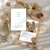 私たちの愛を込めた「イエス」ウェディングエロープメントの発表 案内状