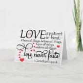 「私たちの愛」が「私たちの」記念日に何を カード (正面)