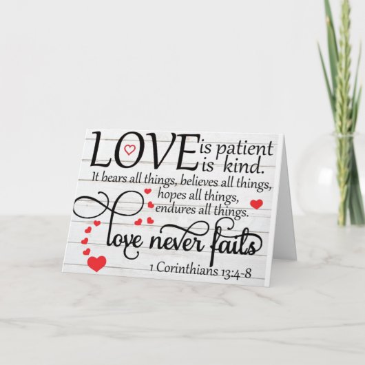 「私たちの愛」が「私たちの」記念日に何を カード (正面)