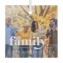 私たちの愛 |家族の名前の引用文と写真ギフト