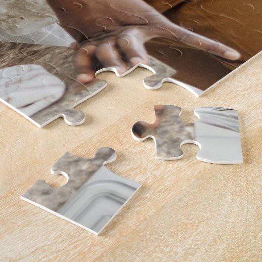 私たちの愛 |家族の名前フォトジグソーパズル ジグソーパズル (側面)