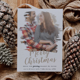 私たちの成長する家族からブラシTanメリークリスマス シーズンカード