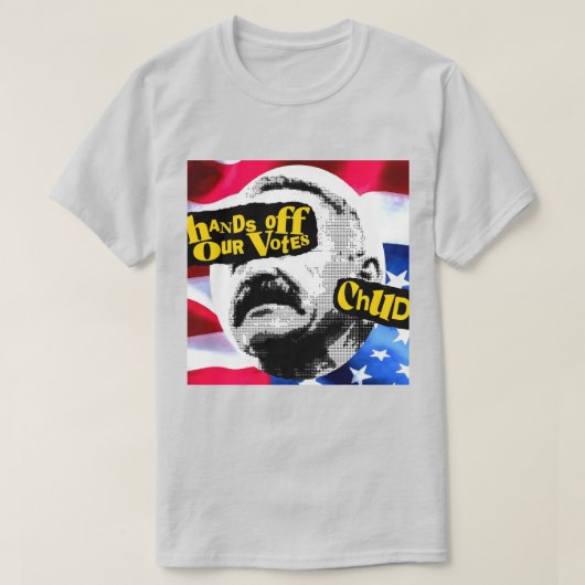 私たちの投票に手を出すなTシャツ Tシャツ (デザイン正面)