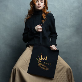 私たちの救い主の王の宗教的エレガントなブラッククリスマス トートバッグ