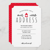 私たちの新しいアドレスファミリームービングハウス 案内状 (正面/裏面)