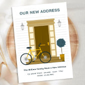 私たちの新しいアドレスl新しいホームリビング移動 案内状