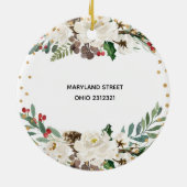 私たちの新しいホームクリスマス セラミックオーナメント (裏面)