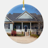 私たちの新しいホームフローラオーナメント新しいホームギフト セラミックオーナメント (裏面)