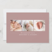 私たちの新しいラブスクリプト4写真誕生 案内状 (裏面)