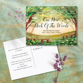 私たちの新しい住まい 新しい住所 お引越しのお知らせ 案内ポストカード