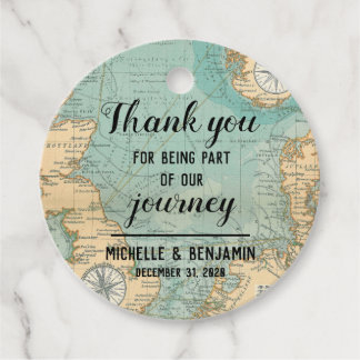 私たちの旅に参加してくれてありがとうラベル フェイバータグ
