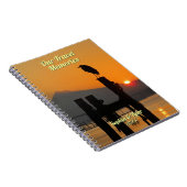 私たちの旅行の思い出、DIYの名前&年、鳥の夕日 ノートブック (右側)