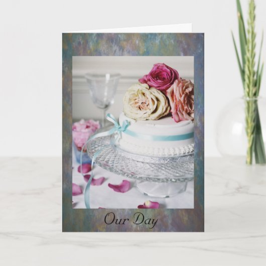 私たちの日の結婚式のカード カード (正面)