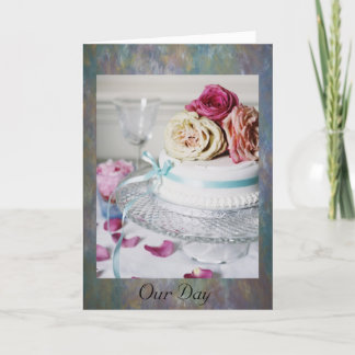 私たちの日の結婚式のカード カード