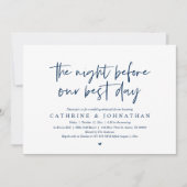 私たちの日最高の前に、結婚のリハーサル・ディナー・インビ 招待状 (正面)