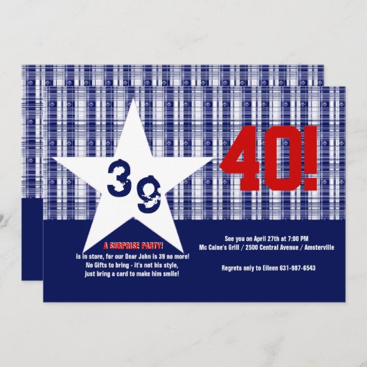 私たちの星誕生日パーティーの招待 招待状 (正面/裏面)