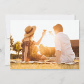私たちの時代結婚の写真のスクリプトで セーブザデート (裏面)