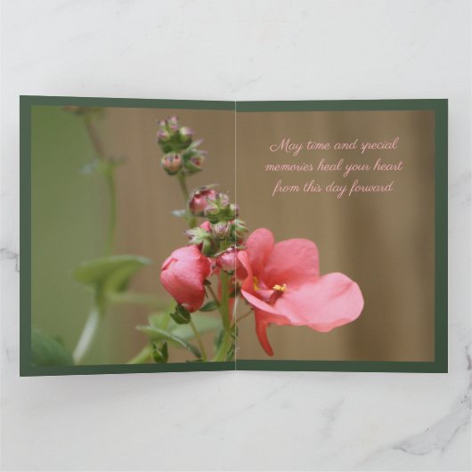 私たちの最も深い悔やみや弔慰 カード (内部)