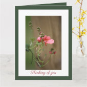 私たちの最も深い悔やみや弔慰 カード (黄色い花)