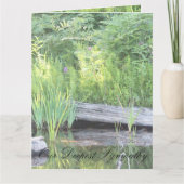 私たちの最も深い悔やみや弔慰 カード (正面)