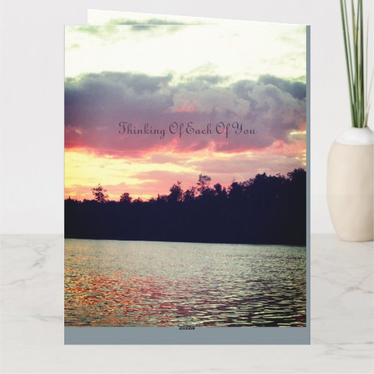 私たちの最も深い悔やみや弔慰 カード (裏面)