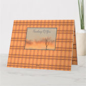 私たちの最も深い悔やみや弔慰 カード (裏面)