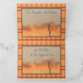 私たちの最も深い悔やみや弔慰 カード (内部)