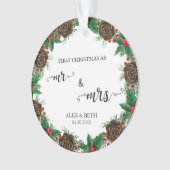 私たちの最初のクリスマス 婚約 オーナメント (正面)