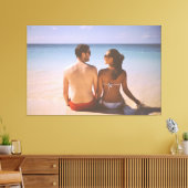 私たちの最初のクリスマス 婚約 2024 ウェディング オーナメント キャンバスプリント (インサイチュ (リビング))