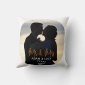 私たちの最初のクリスマス 新婚夫婦の木 クッション (裏面)