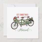 私たちの最初のクリスマス 結婚2025 | かわいいタンデム (裏面)