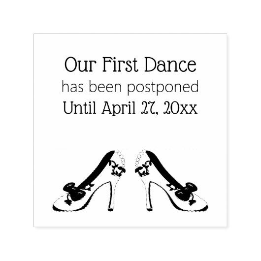 私たちの最初のダンスは延期された靴ファンシーだ セルフインキングスタンプ (デザイン)