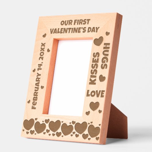 私たちの最初のベールティーズデイカスタム文字 レーザー彫刻フレーム (左)