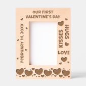 私たちの最初のベールティーズデイカスタム文字 レーザー彫刻フレーム (正面)