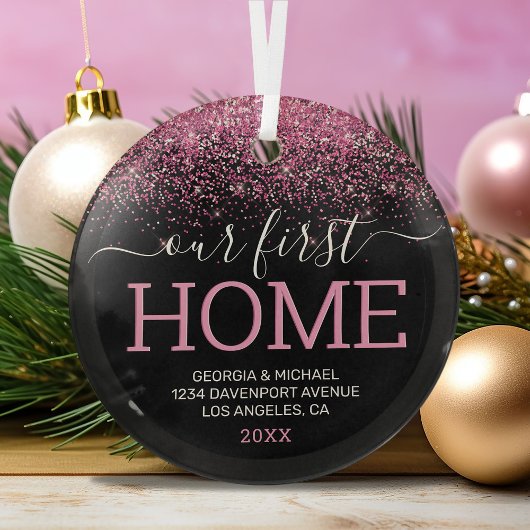 私たちの最初のホームクリスマスガラスオーナメント ガラスオーナメント
