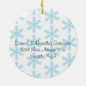 私たちの最初のホームクリスマス セラミックオーナメント (裏面)