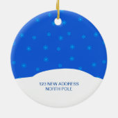 私たちの最初のホームジンジャーブレッドハウスブエレガントルー セラミックオーナメント (裏面)