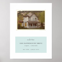 私たちの最初のホームパーソナライズされたフォトプリント ポスター