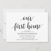 私たちの最初のホーム引っ越し祝いパーティーパーティの招待状カード 招待状 (正面)