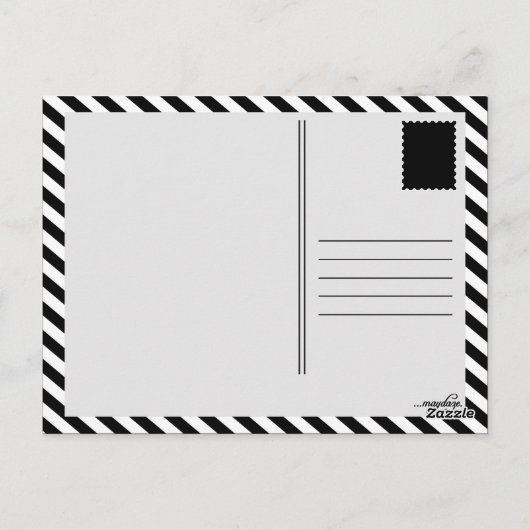 私たちの最初のホーム漫画ドア ポストカード (裏面)