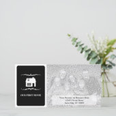 私たちの最初のモダン家（白黒） 案内状 (スタンド正面)