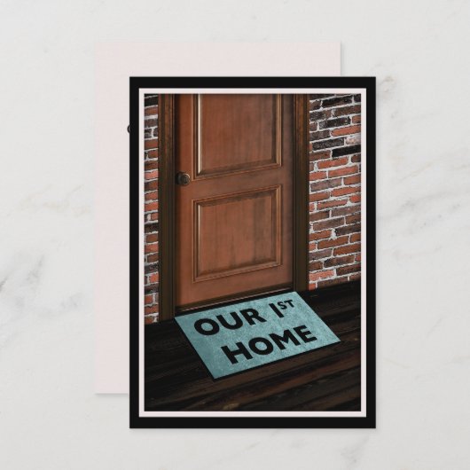 私たちの最初の家の玄関マット (正面/裏面)