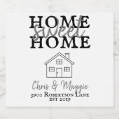 私たちの最初の家結婚/のギフト/新しい家 ビールラベル (シングルラベル)