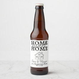 私たちの最初の家結婚/のギフト/新しい家 ビールラベル