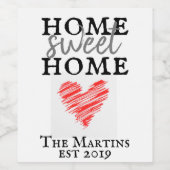 私たちの最初の家 / 結婚祝い / 新居 ワインラベル (シングルラベル)