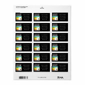 私たちの最初の家（虹の夕日） ラベル (フルシート)