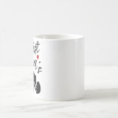 私たちの最初の母の日のハートママベアギフト1/2 コーヒーマグカップ (中央)