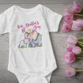 私たちの最初の母の日ママとベビー象 Tシャツ