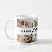 私たちの最初の父の日の一緒に14写真 コーヒーマグカップ (左)