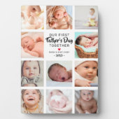 私たちの最初の父の日の写真コラージュプラーク フォトプラーク (正面)